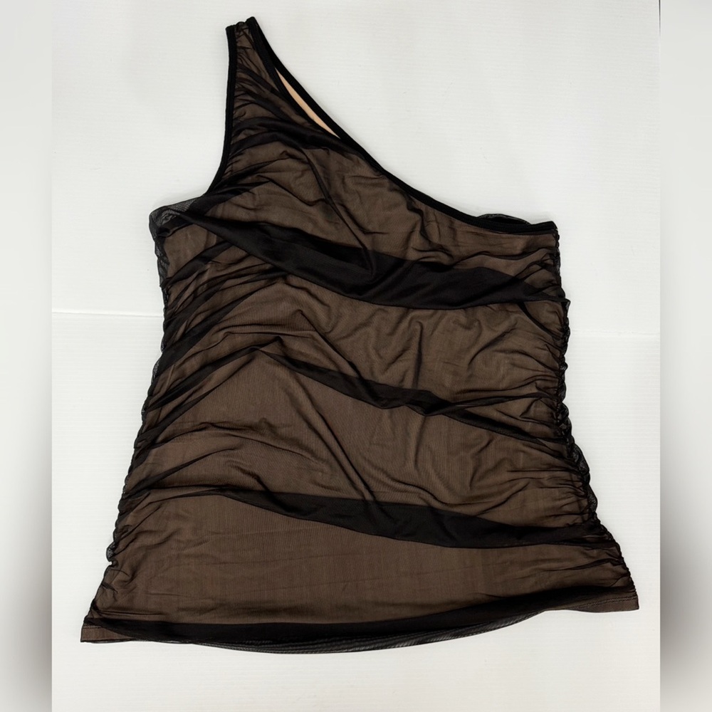 Torrid - Mesh One Shoulder Contrast Lining Top - 3 - Picture 4 of 12